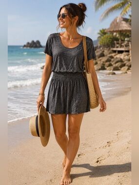 athleta beach dresses | | Athleta Santorini High Neck Printed Dress Rip Tide Navy L Petite 49 3/4 best pants RUIYANQI Women's Boho Casual Colour:Peacock